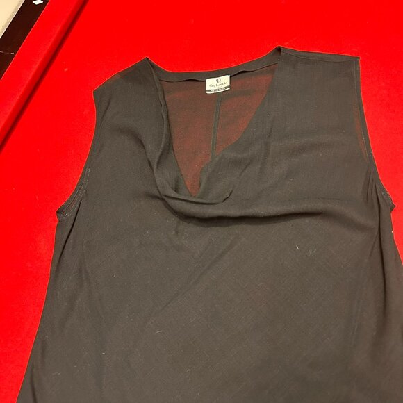 Guy Laroche Paris Collection Sheer Black 2-Piece Tunic & Pants Set Size 10 - Picture 4 of 9